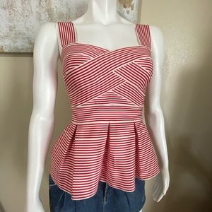 Anthropologie HD in Paris Peplum Tan Top S…